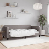 Vidaxl slaapbank 90x200 cm stof taupe