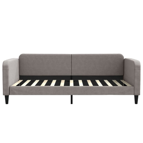 Vidaxl slaapbank 100x200 cm stof taupe