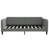 Vidaxl slaapbank 90x190 cm stof donkergrijs