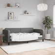 Vidaxl slaapbank 90x190 cm stof donkergrijs