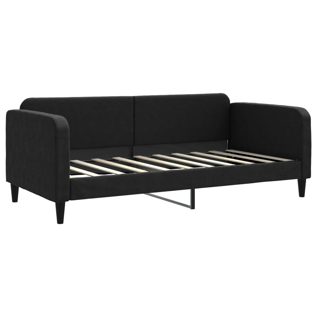 Vidaxl slaapbank 90x190 cm stof zwart