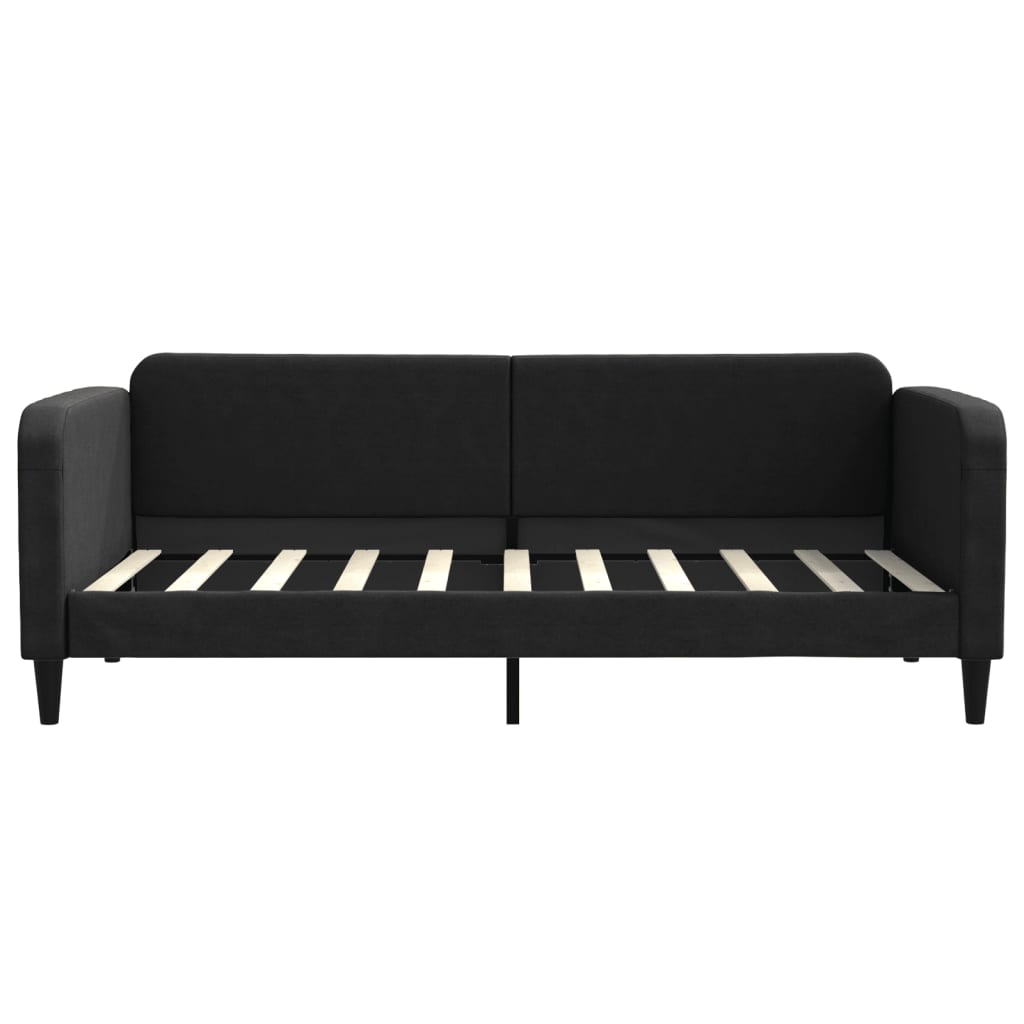 Vidaxl slaapbank 90x190 cm stof zwart