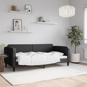 Vidaxl slaapbank 90x190 cm stof zwart