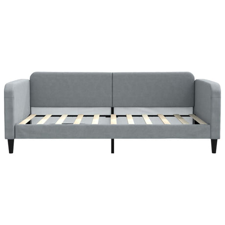 Vidaxl slaapbank 100x190 cm stof lichtgrijs