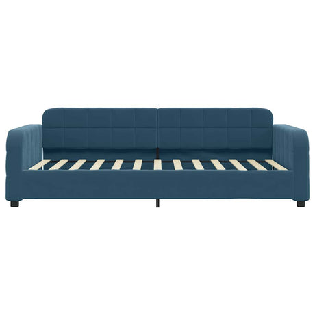 Vidaxl slaapbank 100x200 cm fluweel blauw