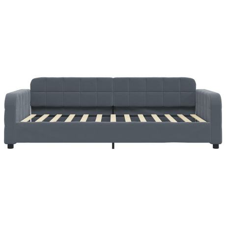 Vidaxl slaapbank 100x200 cm fluweel donkergrijs