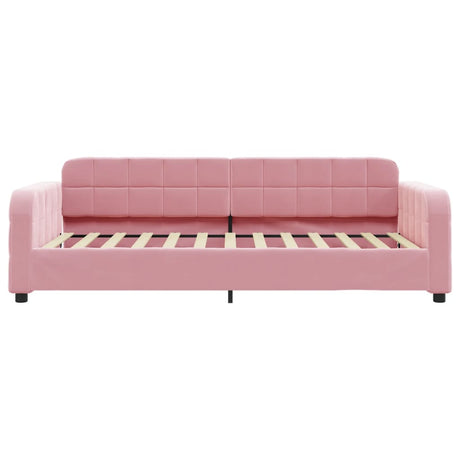 Vidaxl slaapbank 100x200 cm fluweel roze