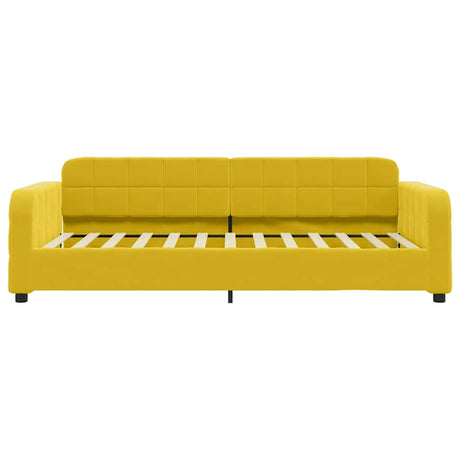 Vidaxl slaapbank 100x200 cm fluweel geel