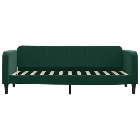 Vidaxl slaapbank 80x200 cm fluweel donkergroen