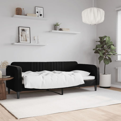 Vidaxl slaapbank 80x200 cm fluweel zwart
