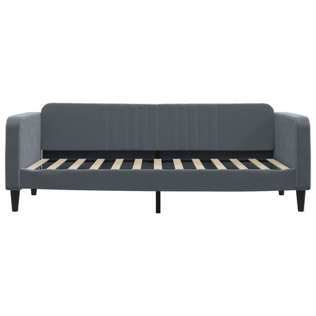 Vidaxl slaapbank 100x200 cm fluweel donkergrijs