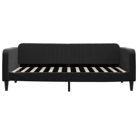 Vidaxl slaapbank 100x200 cm fluweel zwart