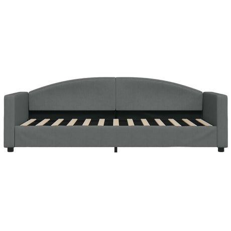 Vidaxl slaapbank 80x200 cm stof donkergrijs