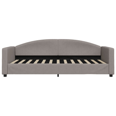 Vidaxl slaapbank 90x200 cm stof taupe