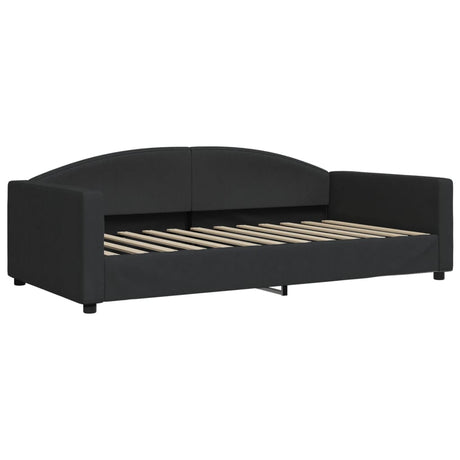 Vidaxl slaapbank 100x200 cm stof zwart