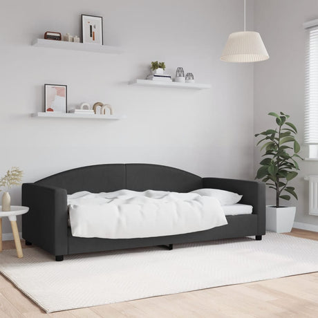 Vidaxl slaapbank 90x190 cm stof zwart
