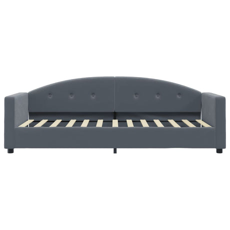 Vidaxl slaapbank 80x200 cm fluweel donkergrijs