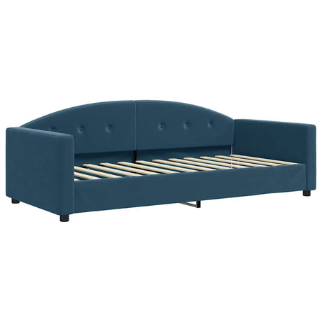 Vidaxl slaapbank 90x200 cm fluweel blauw