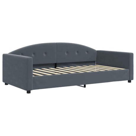 Vidaxl slaapbank 100x200 cm fluweel donkergrijs