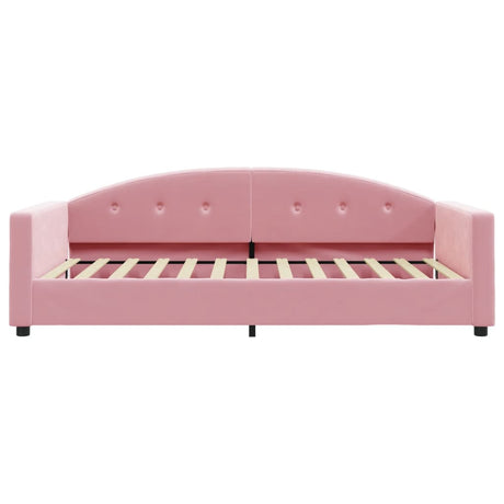Vidaxl slaapbank 100x200 cm fluweel roze