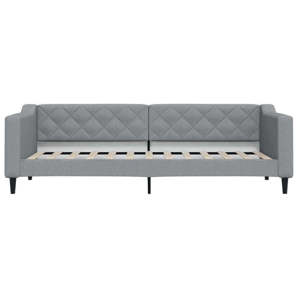 Vidaxl slaapbank 80x200 cm stof lichtgrijs