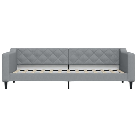 Vidaxl slaapbank 80x200 cm stof lichtgrijs