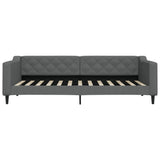 Vidaxl slaapbank 90x200 cm stof donkergrijs