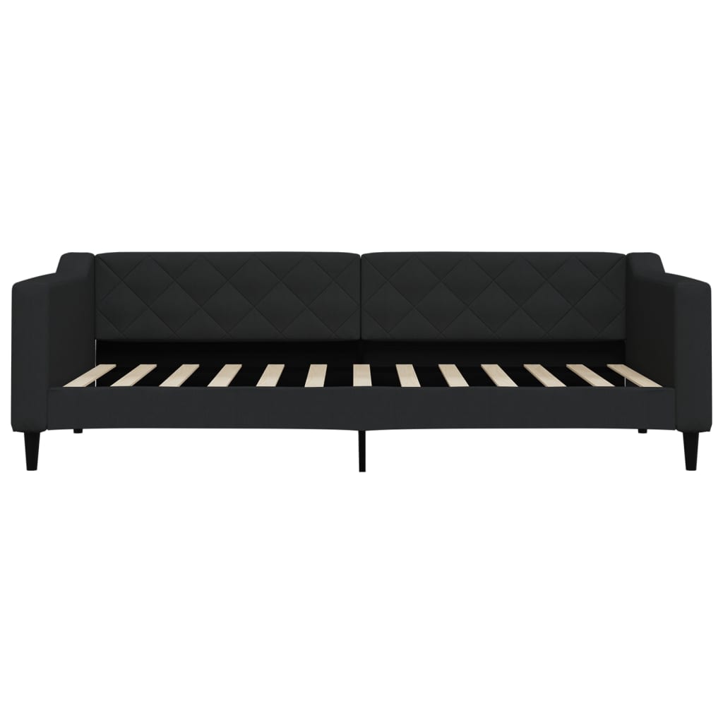 Vidaxl slaapbank 90x200 cm stof zwart