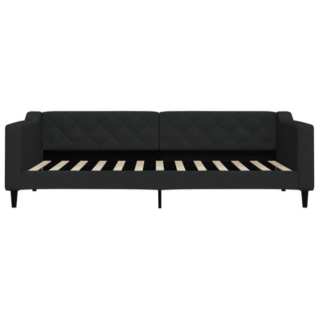 Vidaxl slaapbank 90x200 cm stof zwart