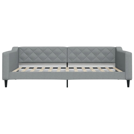 Vidaxl slaapbank 100x200 cm stof lichtgrijs