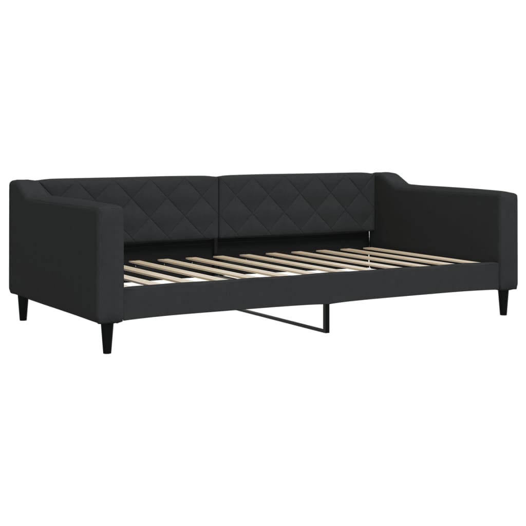 Vidaxl slaapbank 100x200 cm stof zwart