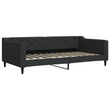 Vidaxl slaapbank 100x200 cm stof zwart
