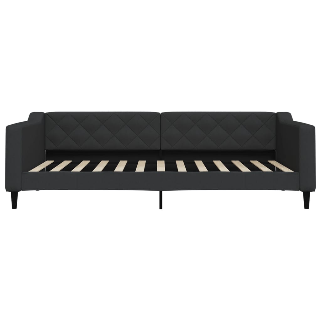 Vidaxl slaapbank 100x200 cm stof zwart