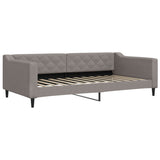 Vidaxl slaapbank 100x200 cm stof taupe