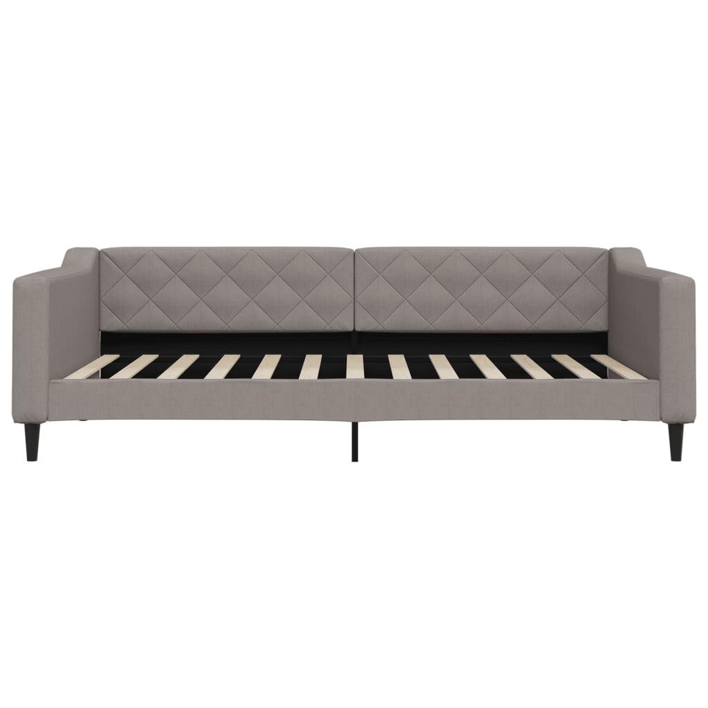 Vidaxl slaapbank 100x200 cm stof taupe