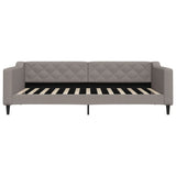 Vidaxl slaapbank 100x200 cm stof taupe