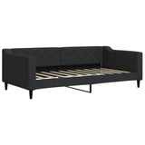 Vidaxl slaapbank 90x190 cm stof zwart