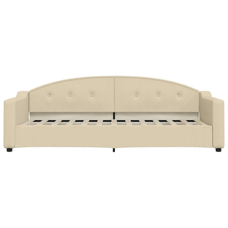 Vidaxl slaapbank 80x200 cm stof crèmekleurig