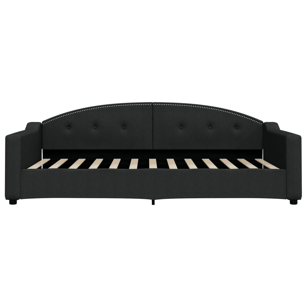 Vidaxl slaapbank 100x200 cm stof zwart