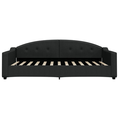 Vidaxl slaapbank 100x200 cm stof zwart