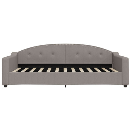 Vidaxl slaapbank 100x200 cm stof taupe