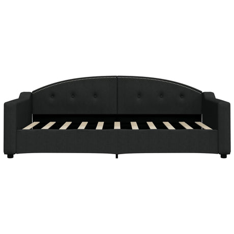 Vidaxl slaapbank 90x190 cm stof zwart