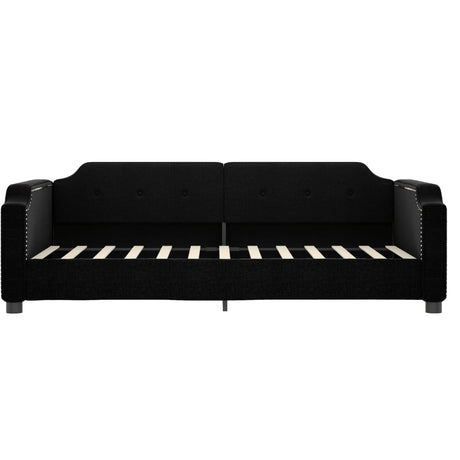 Vidaxl slaapbank 80x200 cm stof zwart