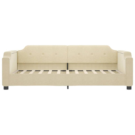 Vidaxl slaapbank 80x200 cm stof crèmekleurig