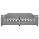 Vidaxl slaapbank 90x200 cm stof lichtgrijs