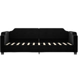 Vidaxl slaapbank 90x200 cm stof zwart