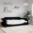 Vidaxl slaapbank 90x200 cm stof zwart