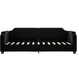 Vidaxl slaapbank 90x190 cm stof zwart