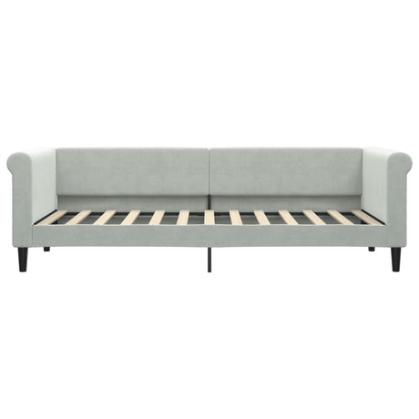 Vidaxl slaapbank 80x200 cm fluweel lichtgrijs