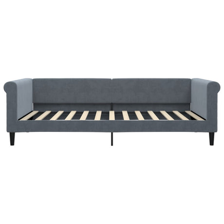 Vidaxl slaapbank 100x200 cm fluweel donkergrijs